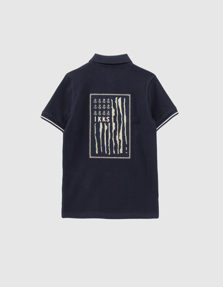 Polo marine maxi patch drapeau au dos gar&ccedil;on-2