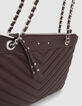 Clutch 1440 Reporter cuero granate mujer-4
