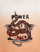 Boys’ ecru T-shirt, orange tie-dye and snake embroidery-3