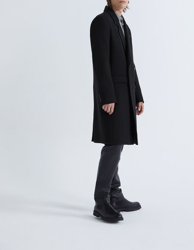 Men’s black Pure Edition double-breasted coat - IKKS