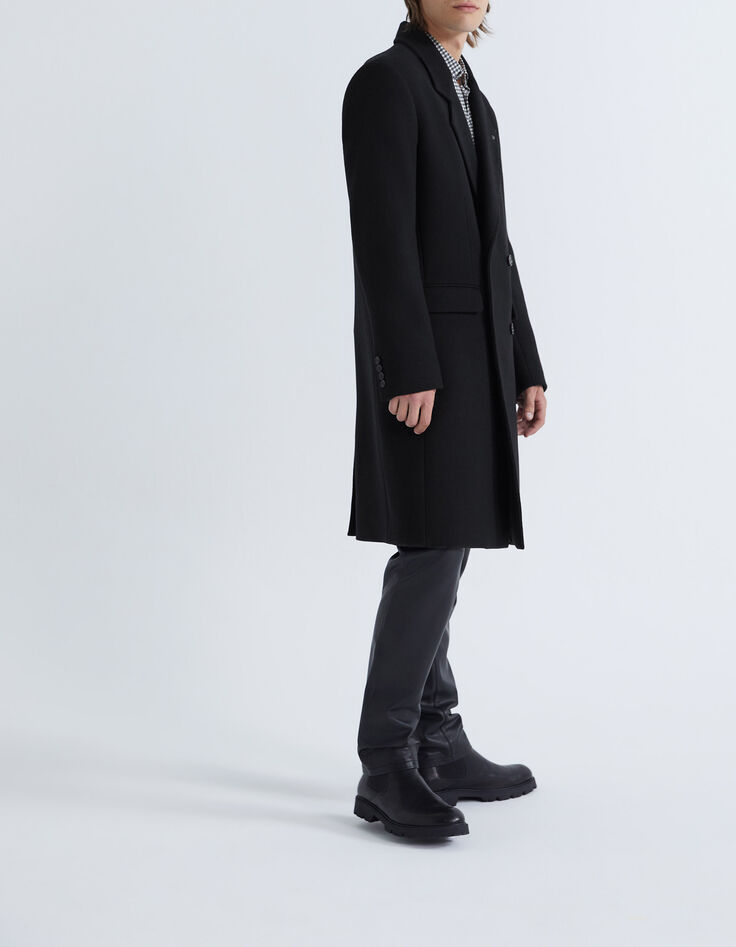 Men’s black Pure Edition double-breasted coat-1