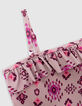 Maillot de bain 1 pièce rose imprimé ethnique fille-2