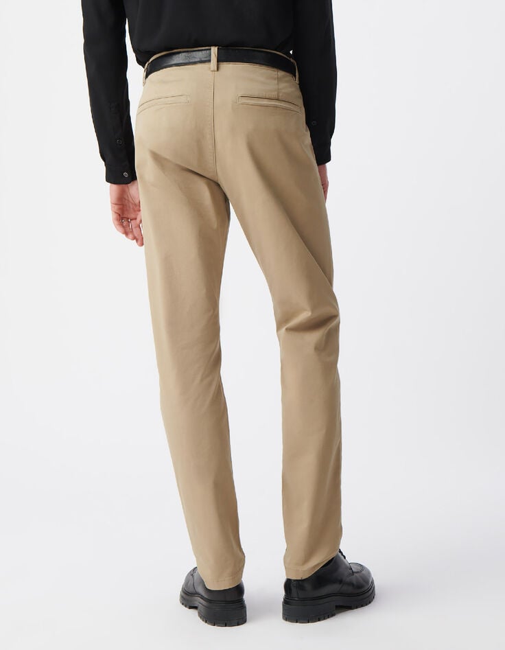 Pantalon chino SLIM beige Homme-2