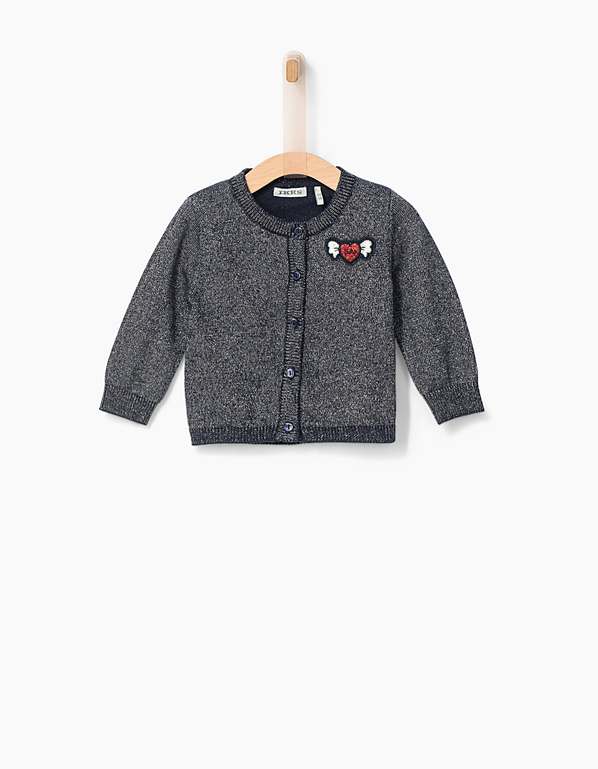 Navy sparkly cardigan clearance