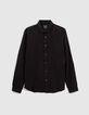 Camisa REGULAR negra Tencel&reg; hombre-1