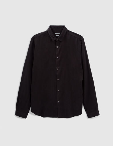 Camisa REGULAR negra Tencel&reg; hombre - IKKS