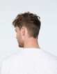 Men's white guitar T-shirt-5