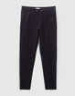 Jogging azul marino punto piqué sport hombre-6
