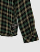 Boy's khaki plaid shirt-5