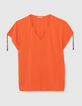 Oranje backstage T-shirt voor dames-5