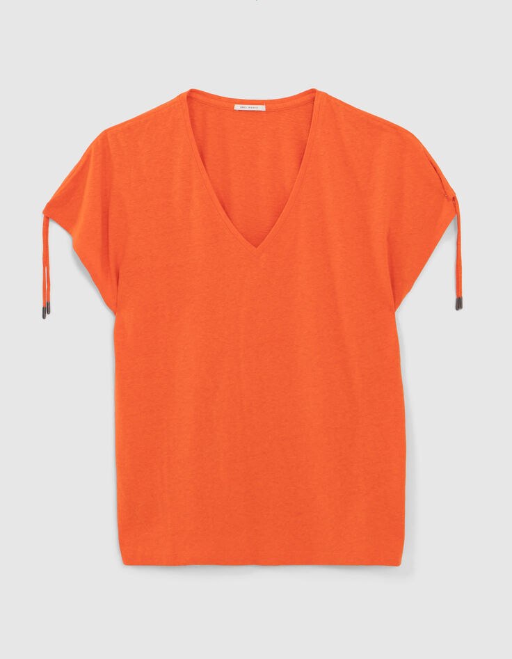 Oranje backstage T-shirt voor dames-5
