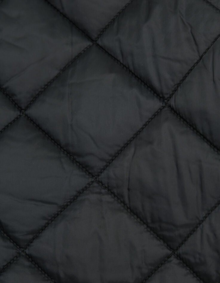 Women’s black quilted padded jacket-8 Women’s black quilted padded jacket-8