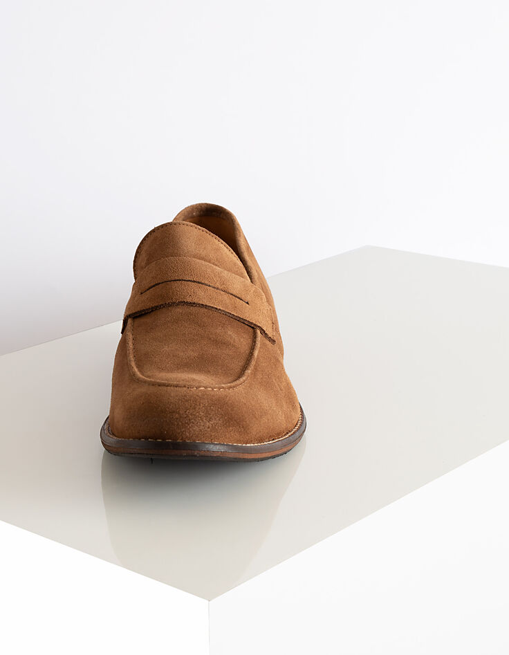 Mocassins vison en cuir velours Homme-2