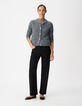 Jean droit noir 7/8e Anders Femme-1