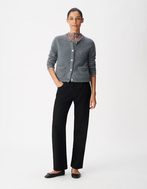 Jean droit noir 7/8e Anders Femme - IKKS