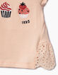 Camiseta rosa empolvado cupcakes bebé niña-5