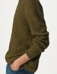 Pull hiver kaki tricot mousseux Homme-5 Pull hiver kaki tricot mousseux Homme-5