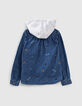 Camisa vaquera medium blue bordada niño -3