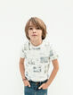 Gebroken wit T-shirt bio met stadsfoto&rsquo;s jongens -5
