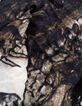 Men’s beige Mona Lisa-dragon arty scarf-3