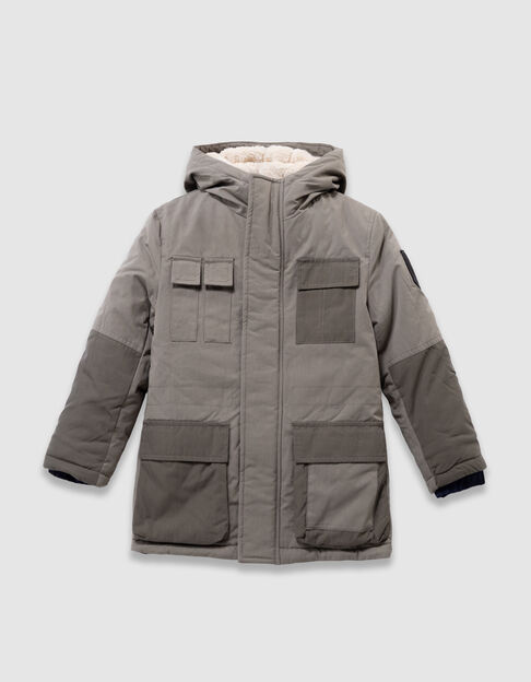 Boys’ 3-in-1 khaki parka and reversible padded jacket - IKKS