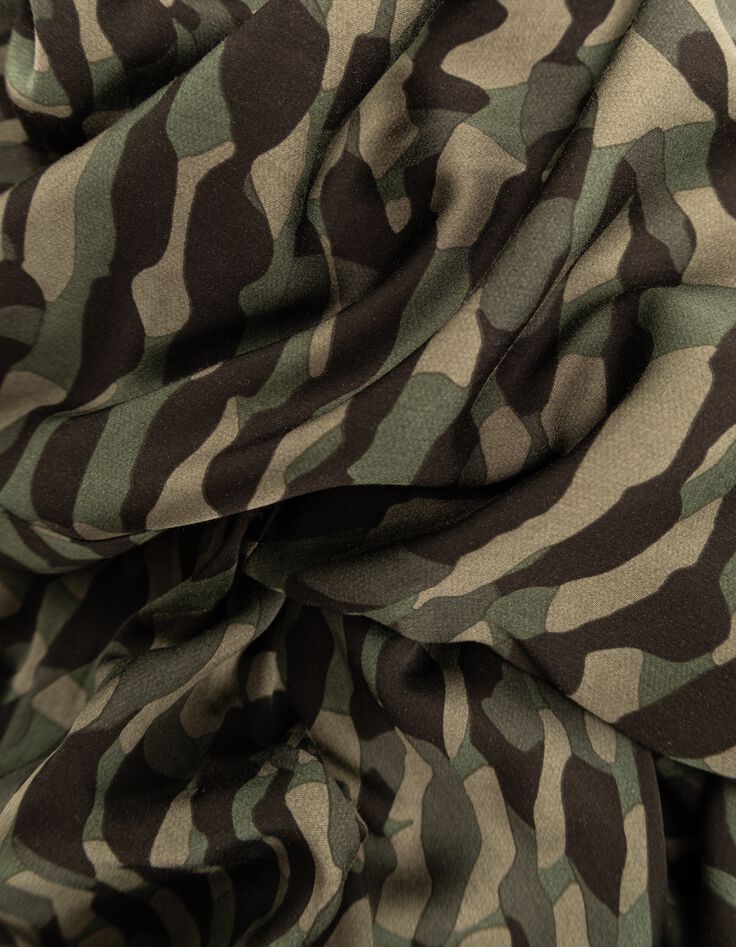 Robe kaki imprim&eacute; camouflage Femme-7