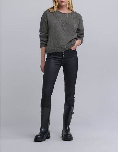 Jersey militar de punto chevron para mujer - IKKS