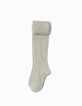Collant gris fille-1