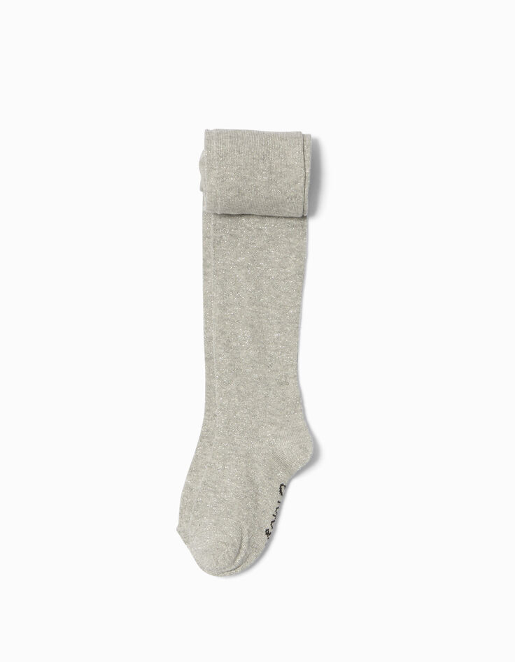 Collant gris fille-1