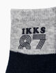 Socken, Marineblau und Türkis, für Babyjungen -3
