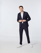 Camisa SLIM blanca con ribete marino Hombre-5