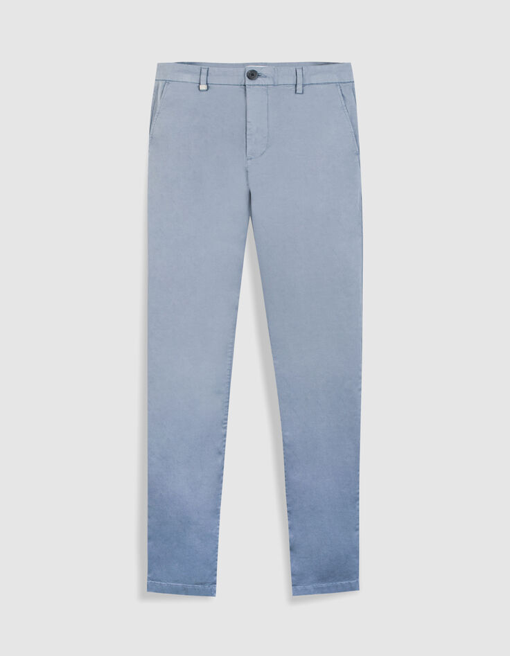 Pantalon chino slim bleu Homme-5