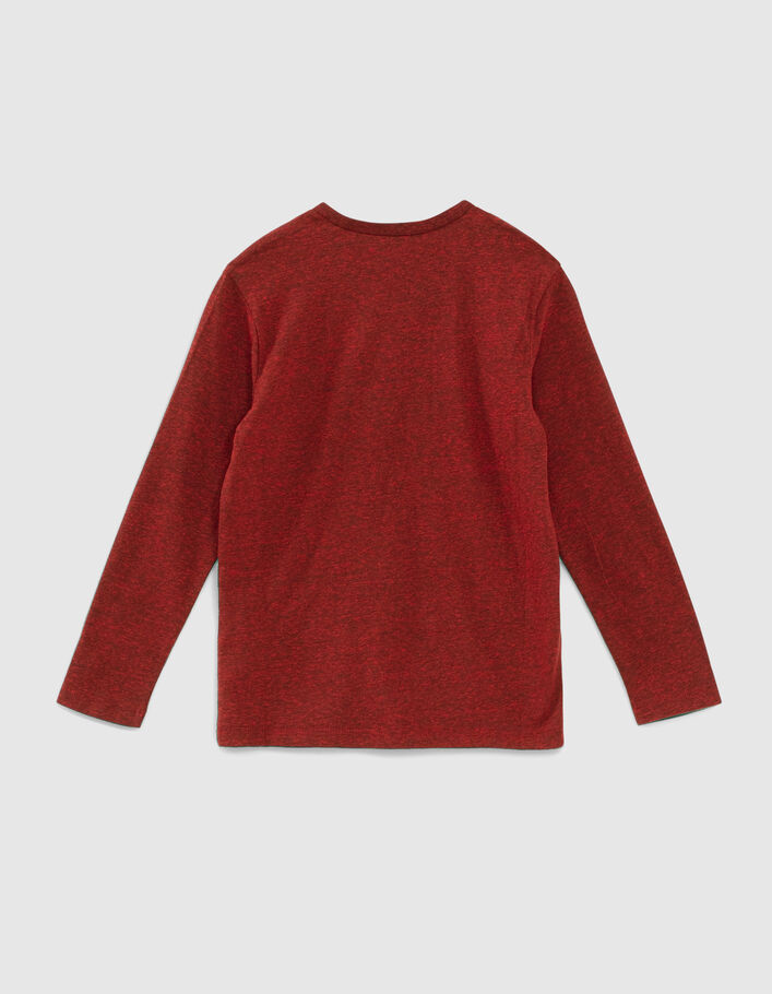 Camiseta roja calavera lentejuelas reversibles niño-4