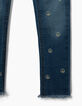 Girls' light blue skinny 7/8 jeans-3