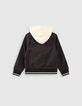 Boys’ black and ivory reversible jacket-5