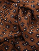 Robe camel imprim&eacute; fleurs noires I.Code-9