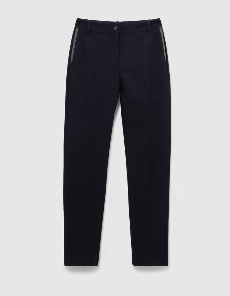 Pantalón marino tiras fantasía Mujer-5
