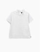 Gebroken wit T-shirt kanten kraag meisjes-1
