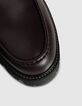 Zapatos derby con plataforma en piel ciruela para hombre-6