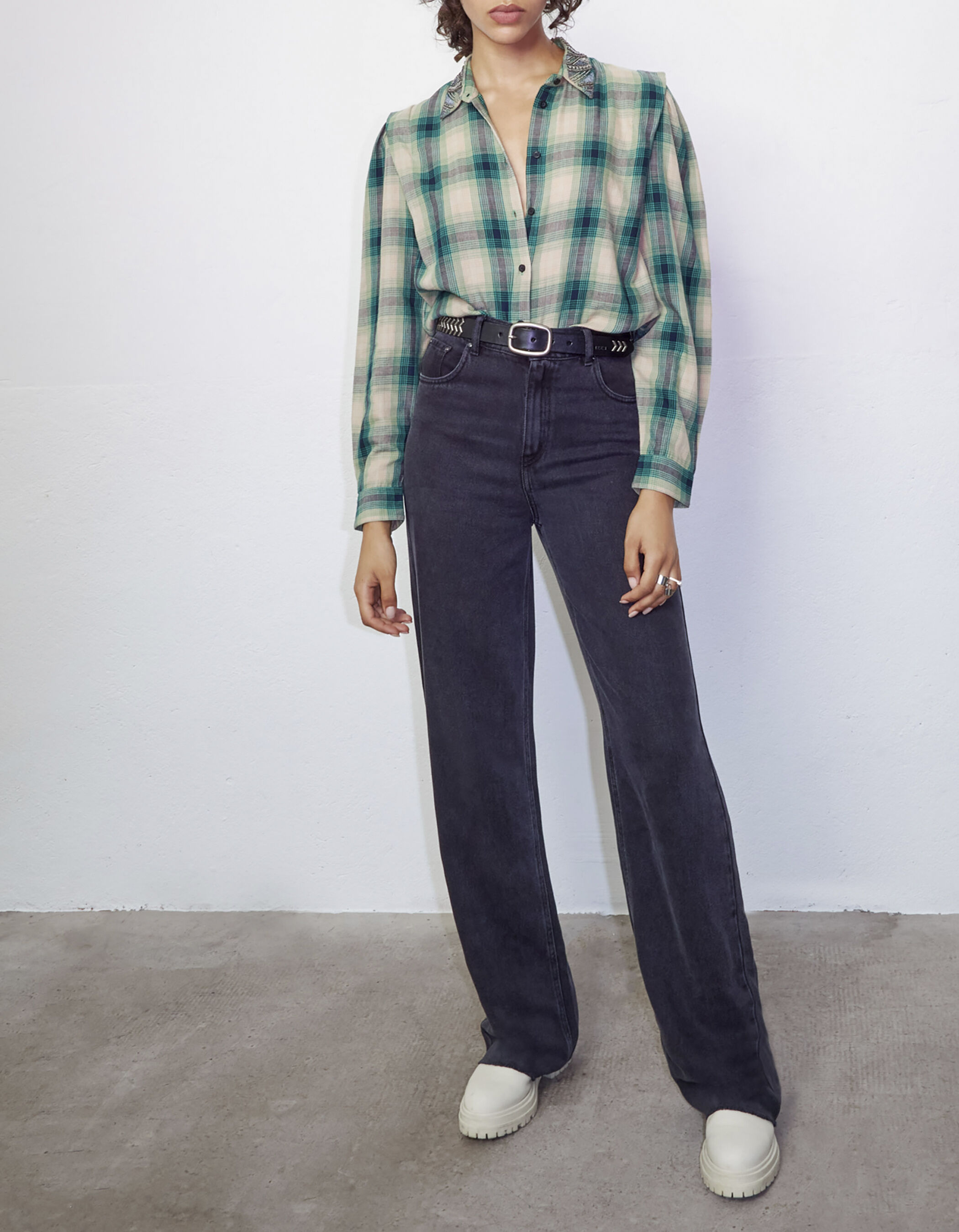Chemise carreaux on sale verte femme