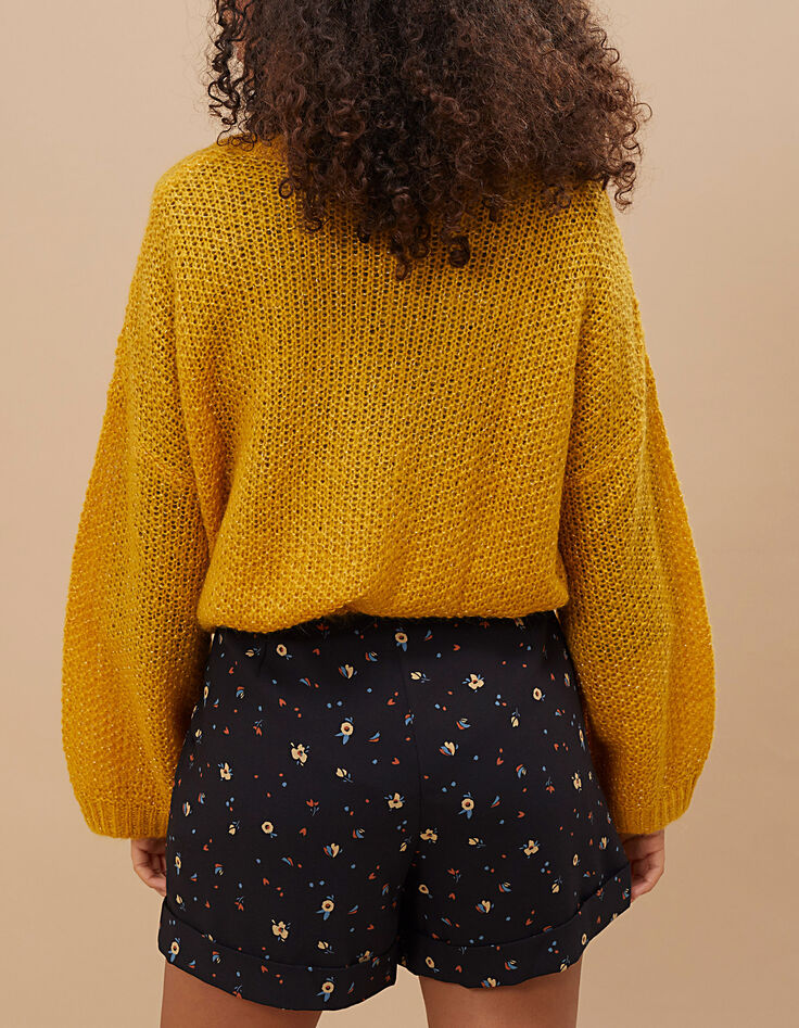 Pull mimosa tricot mohair mélangé I.Code-3