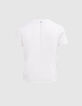 Cremeweißes Herren-T-Shirt, Motiv Der Denker, Bio-3