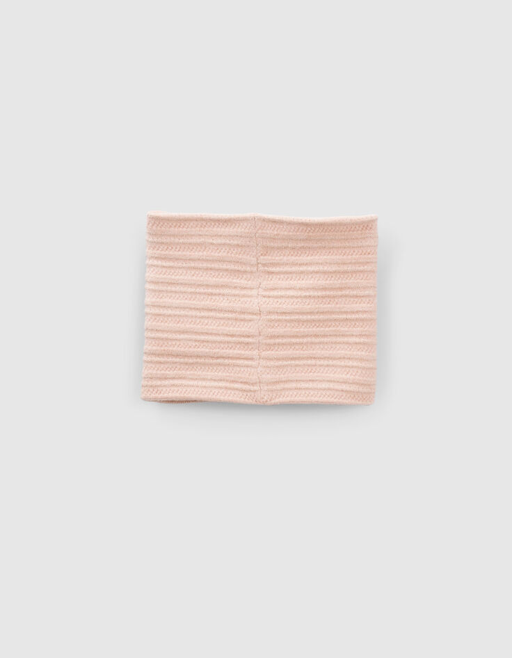 Snood rosa punto fantas&iacute;a l&uacute;rex insignia bronce ni&ntilde;a-2