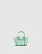 THE GREEN NANO 1440 women’s Leather Story tote bag-3