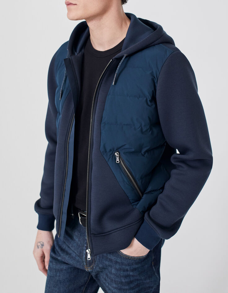 Sous-doudoune acier bi-mati&egrave;re Homme-2
