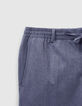 Men’s indigo denim-look joggers-4