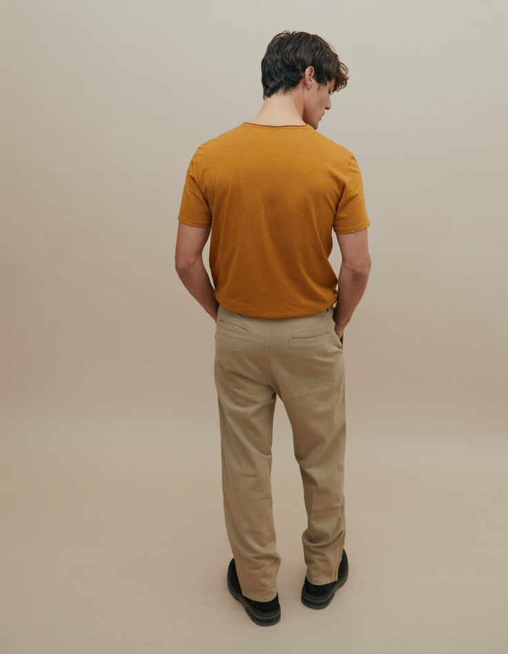 Tee-shirt L'Essentiel &eacute;pice col V Homme-3