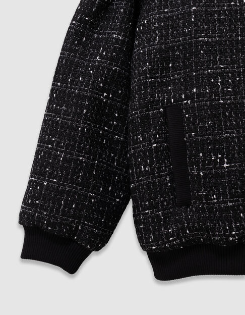 Cazadora negra tweed ni&ntilde;a - IKKS