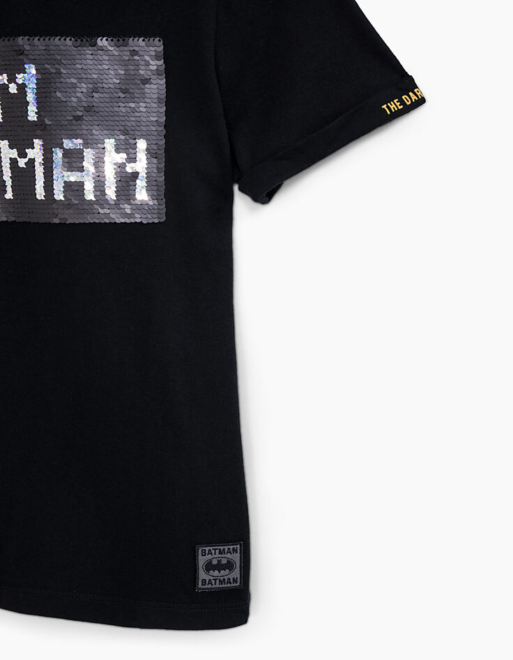 Boys’ black I'm Batman sequin Batman T-shirt-7