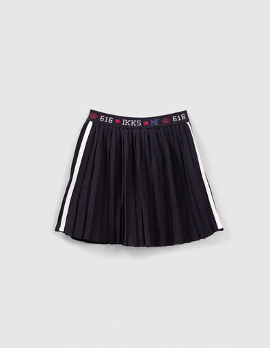 Marine rok-short plissé meisjes - IKKS